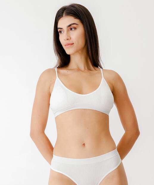 Image_Sutiã Top Sem Costura Brilho Lurex Marisa Branco