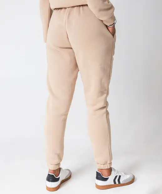 Calça Moletom Feminina Frizo Marisa Bege