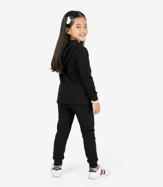 Conjunto Infantil  Blusão com Capuz e Calça Select Preto