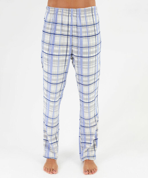 Pijama Feminino Estampa Xadrez Marisa Off White