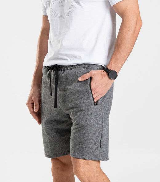 Bermuda Moletom Masculina Diametro Cinza