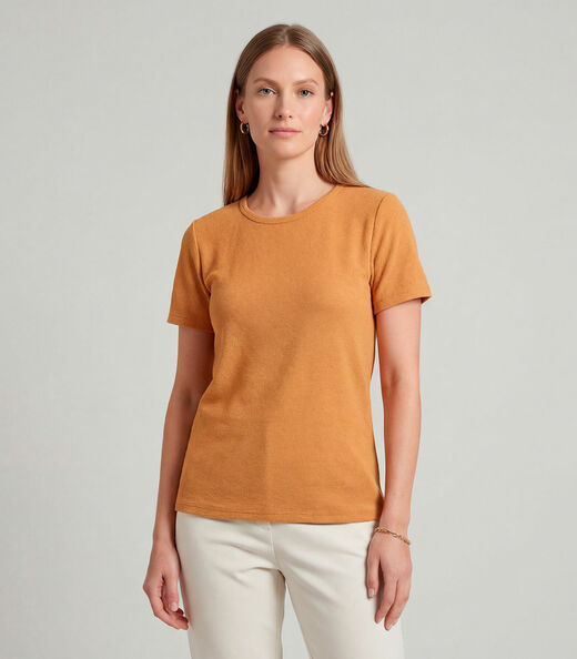 Image_Blusa Feminina Básica Infinita Cor Amarelo