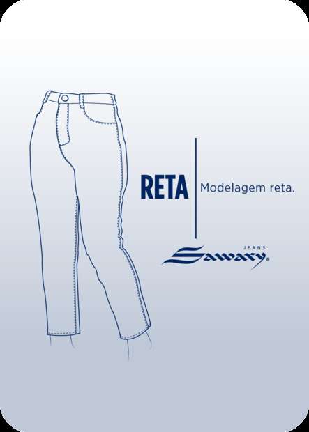 Calça Jeans Sawary Reta - 278407