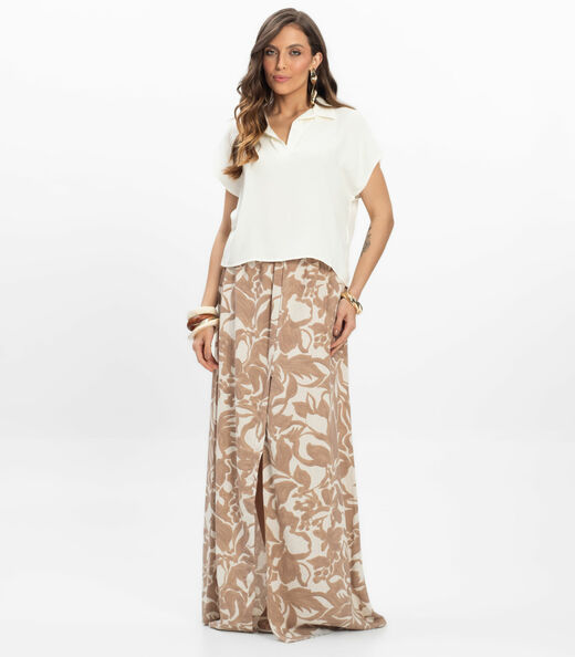 Polo Viscose Modena Feminino Endless Bege