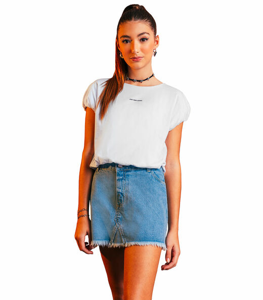 Blusa Feminina Juvenil Rovitex Teen Branco