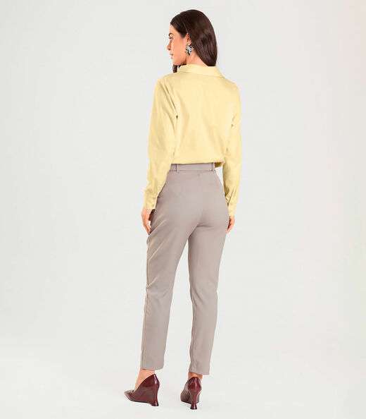 Camisa Feminina manga longa Dianna Amarelo