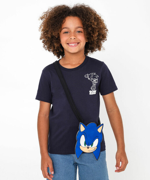 Image_Camiseta Infantil Manga Curta Bolsa Sonic Tam 4 a 10 Azul