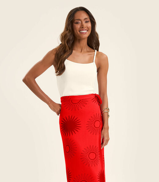 Regata Feminina Ribana de Viscose Rovitex Bege