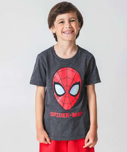 Image_Camiseta Infantil Homem Aranha Marvel Tam 4 a 10 Cinza