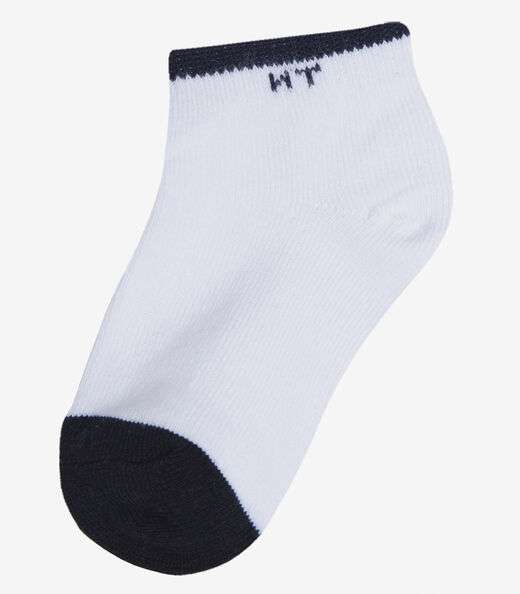 Kit 3 Pares De Meia Cano Curto Infantil Trick Nick Bege