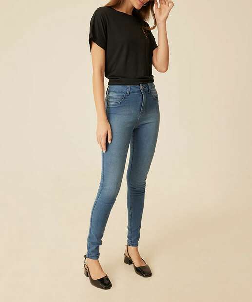 Blusa Feminina Flamê Manga Curta Marisa 
