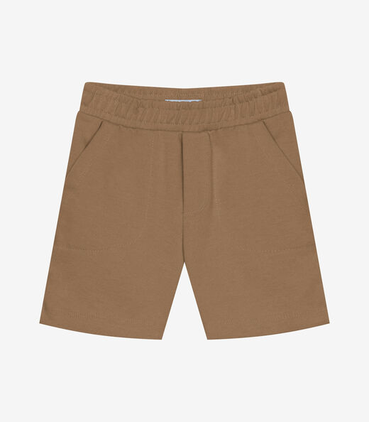 Conjunto Infantil Polo Com Bermuda Trick Nick Bege