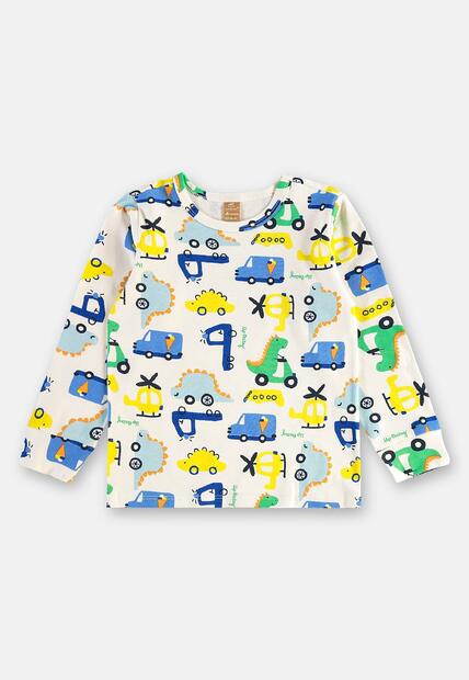 Pijama Longo Infantil Unissex Suedine Up Baby