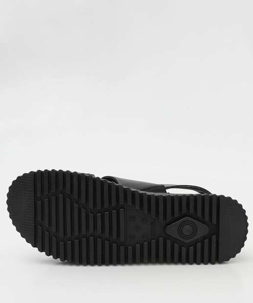 Sandália Feminina Flatform Tiras Comfortflex Preto