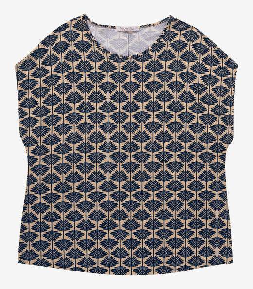 Blusa Manga Morcego Plus Size Secret Glam Marrom