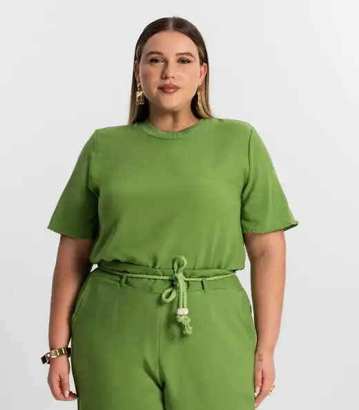 Image_Blusa Feminina Plus Size Secret Glam Verde