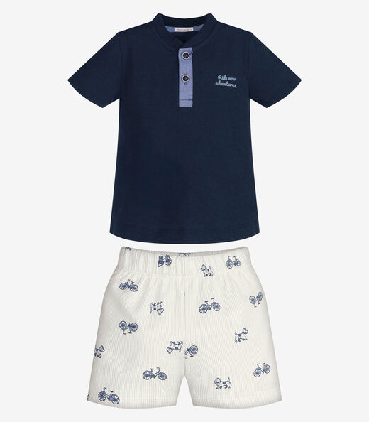 Image_Conjunto Infantil Camiseta Com Bermuda Trick Nick Azul
