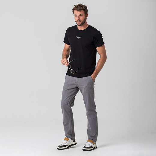 Calça Chino Sarja Masculina Rock e Soda