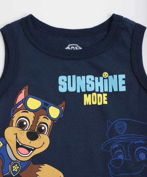 Regata Infantil Chase Patrulha Canina Tam 1 a 3 Azul