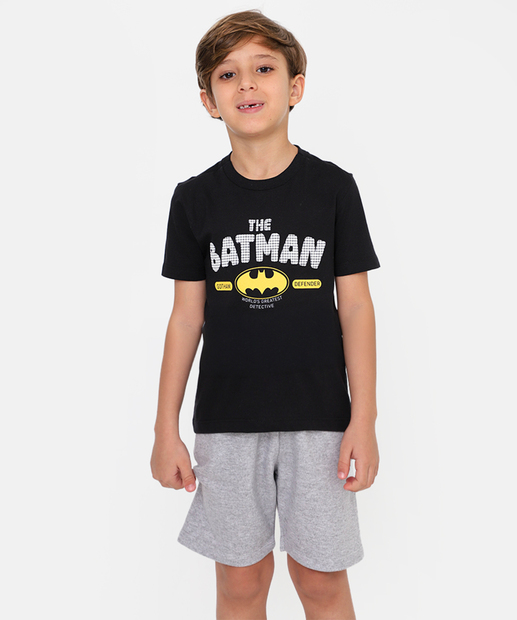 Image_Conjunto Infantil Batman Liga Da Justiça Tam 4 a 10 Preto