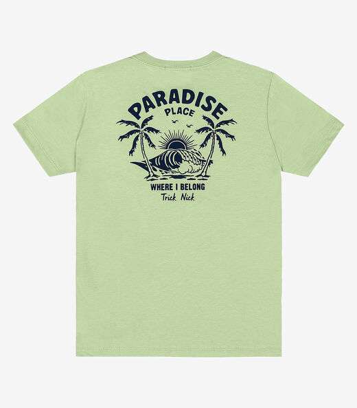 Camiseta Infantil Masculina Trick Nick Verde