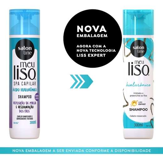 Shampoo Meu Liso Spa Capilar Ácido Hialurônico 300ml