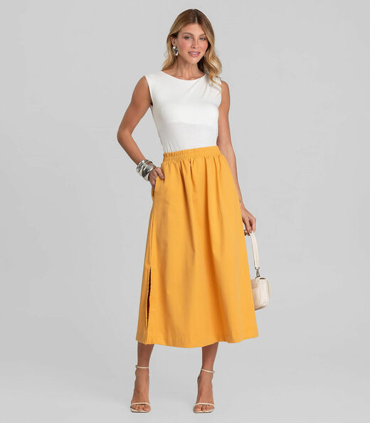 Regata Feminina em Visco Tricot Dianna Bege