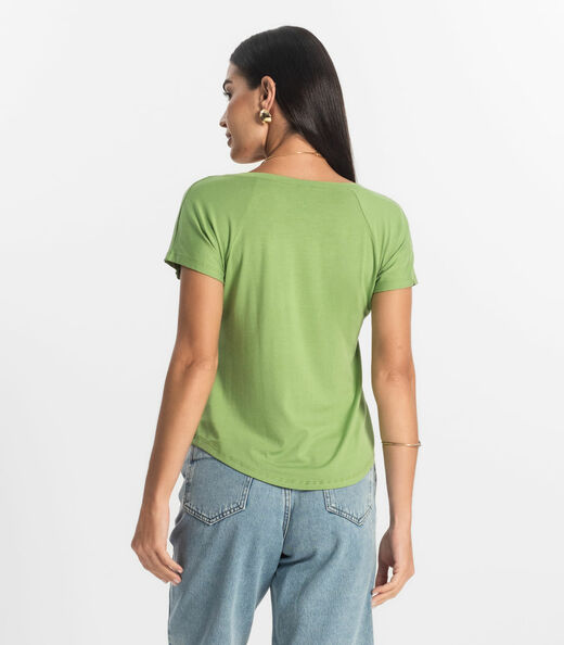 Blusa Feminina Viscotorcion Rovitex Verde