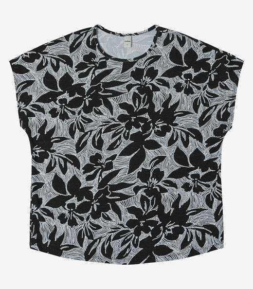 Blusa Feminina em Viscotorcion Rovitex Preto