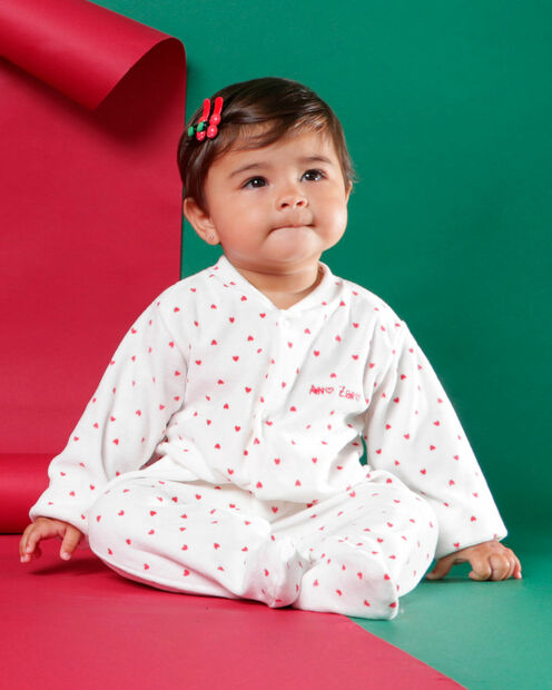 Macacão Bebê Menina Plush Estampado e Listrado Kit Macacão Plush Menina 3 Peças