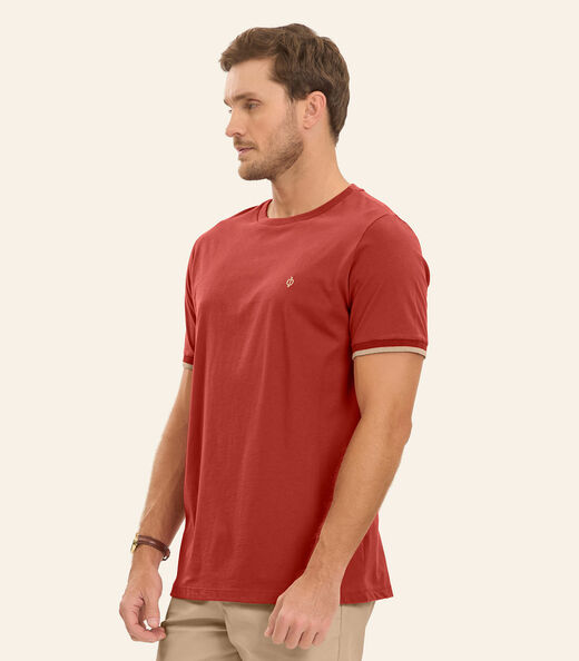 Image_Camiseta Meia Malha Masculina Diametro Laranja