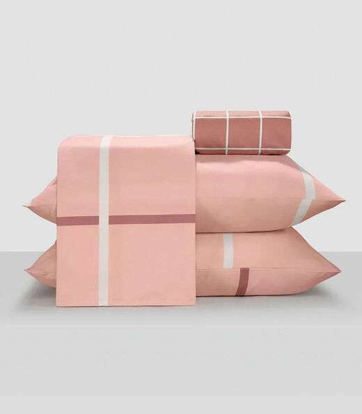 Image_Jogo De Cama Solteiro 3 Peças Lar E Lazer Rosa