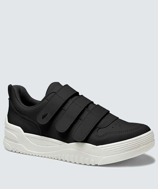 Tênis Casual Feminino Tiras Velcro Recorte Dakota