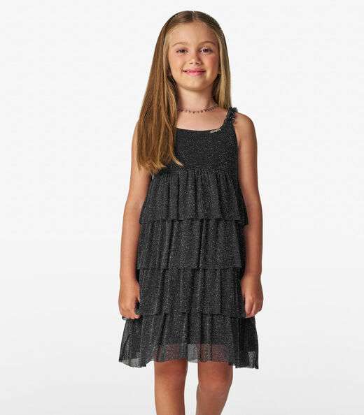 Image_Vestido Infantil em Tule Shine Duo Trick Nick Preto