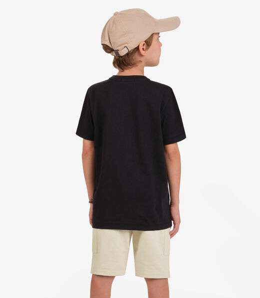 Conjunto Camiseta com Bermuda Menino Trick Nick Preto