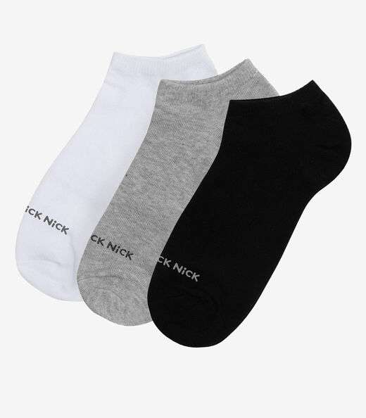 Kit 12 Pares De Meia Soquete Lisas Trick Nick Sortido