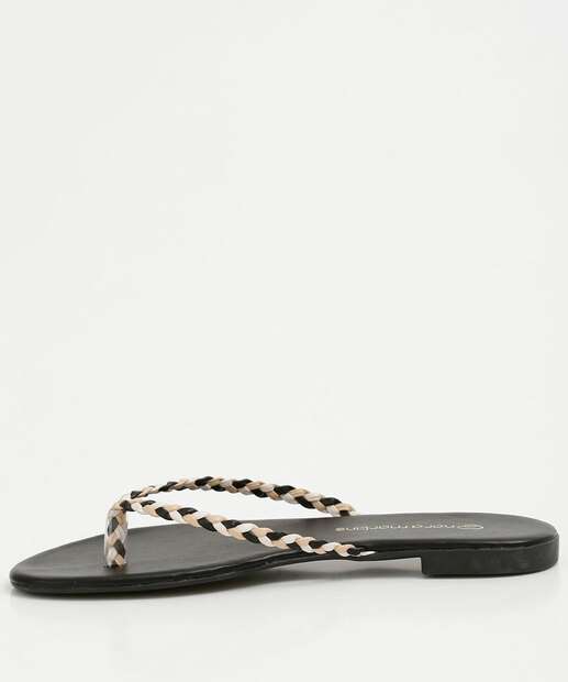 Rasteirinha Feminina Tiras Trançada 