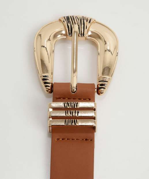 Cinto Feminino Fivela Marisa Marrom