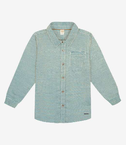 Camisa Infantil Manga Longa Trick Nick Azul