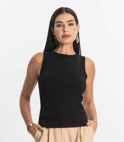 Kit 3 Regatas Feminina Friso Algodão Leve Macio Rovitex