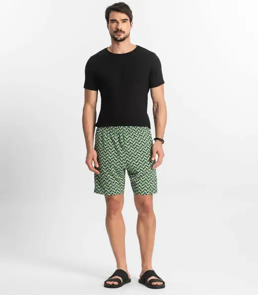Bermuda Masculina Microfibra Diametro Verde