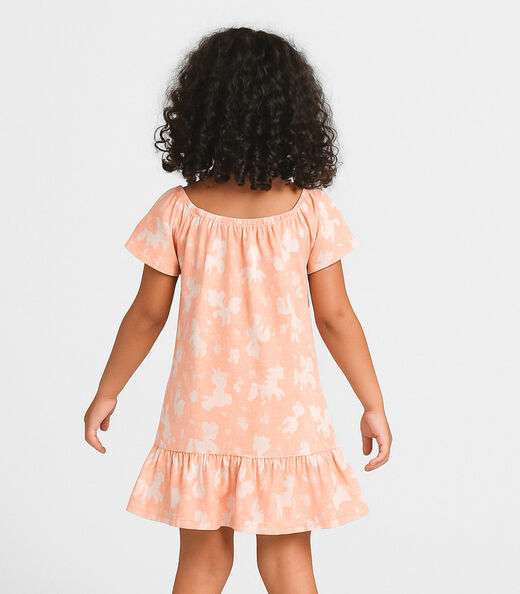 Vestido Infantil Oncinha Infinita Cor Rosa