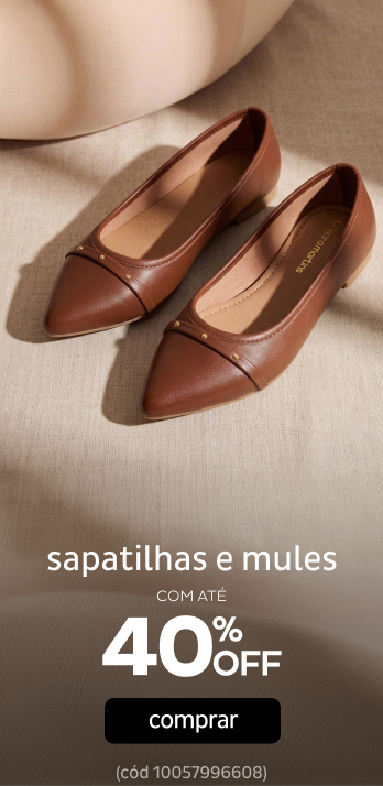 Sapatilhas e Mules com no min 40% OFF