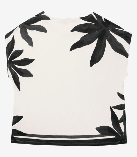 Blusa Manga Curta Feminina Plus Size Secret Glam Preto