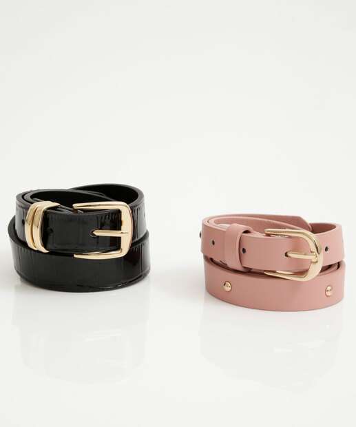 Image_Kit 2 Cintos Feminino Trabalhado Marisa