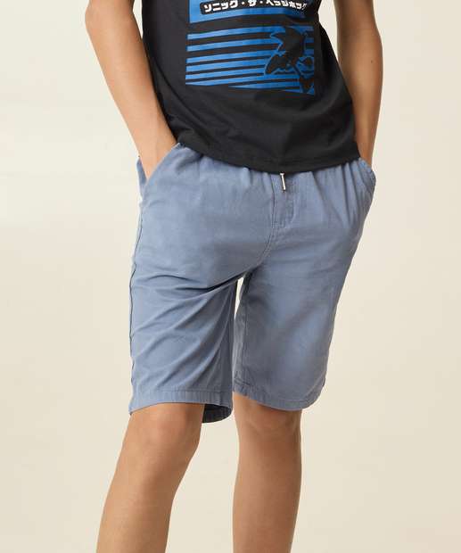 Bermuda Infantil Sarja Bolsos MR Tam 6 a 14