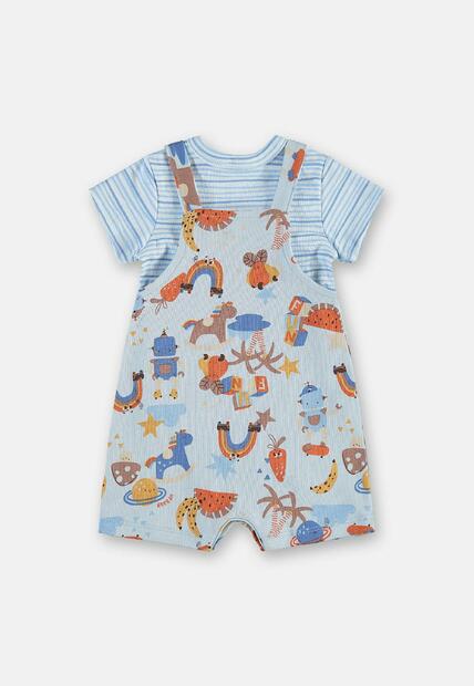 Conjunto Comfy Body Jardineira Up Baby