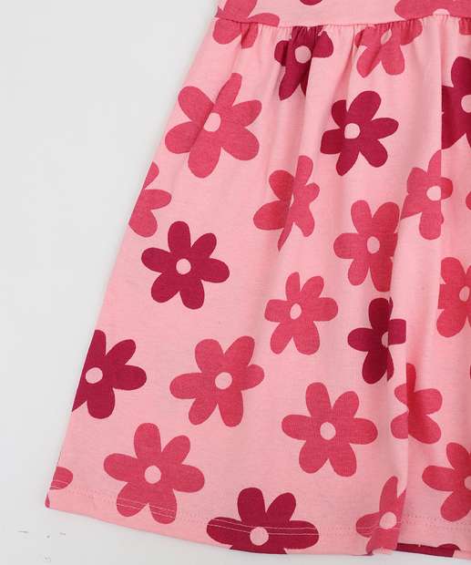 Vestido Infantil Estampa Flores Marisa Tam 1 a 3