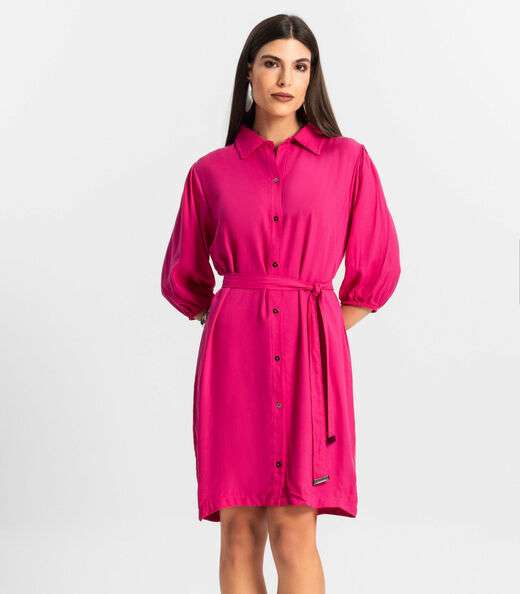 Image_Vestido Feminino Chemise de Viscose Endless Rosa