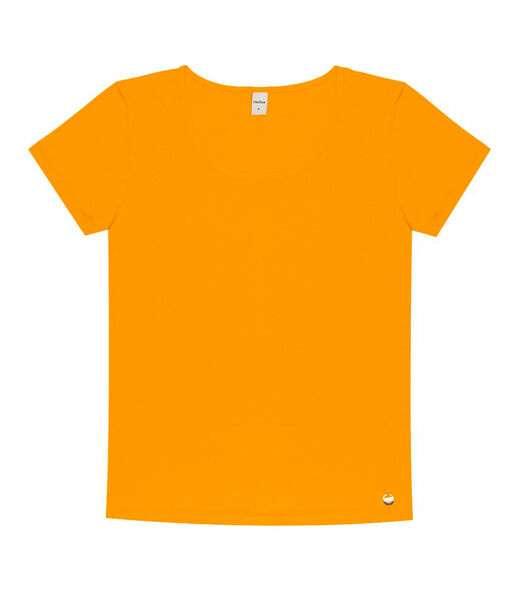Blusa Feminina Viscotorcion Básica Rovitex Amarelo